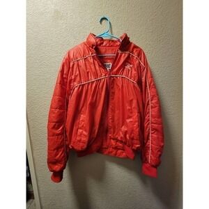 Vintage Smirnoff 1987 Bid Whist Jacket With Packable Hood Red Size XL